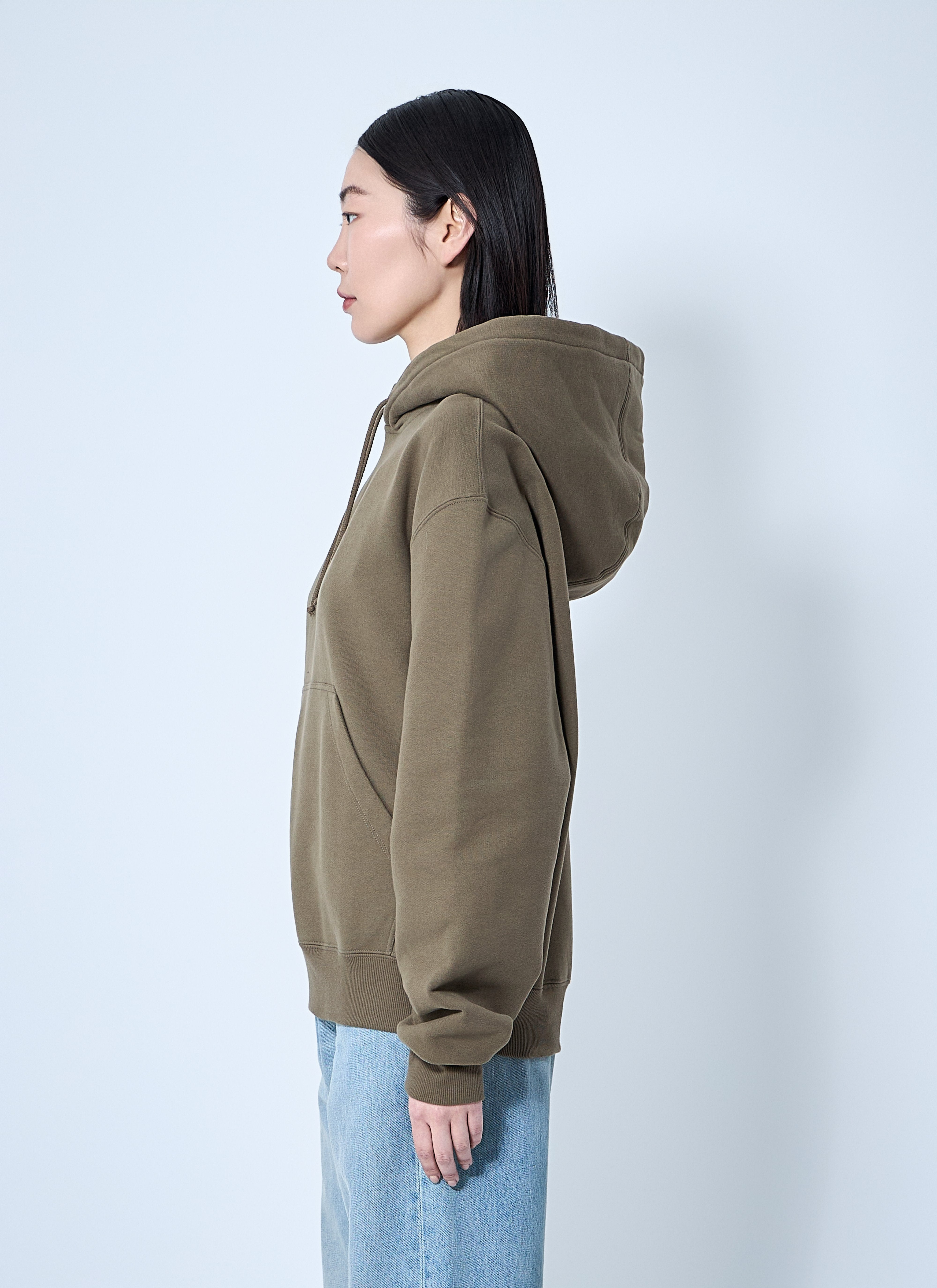 Saint Laurent Women Hooded Logo Motif Sweatshirt - 3