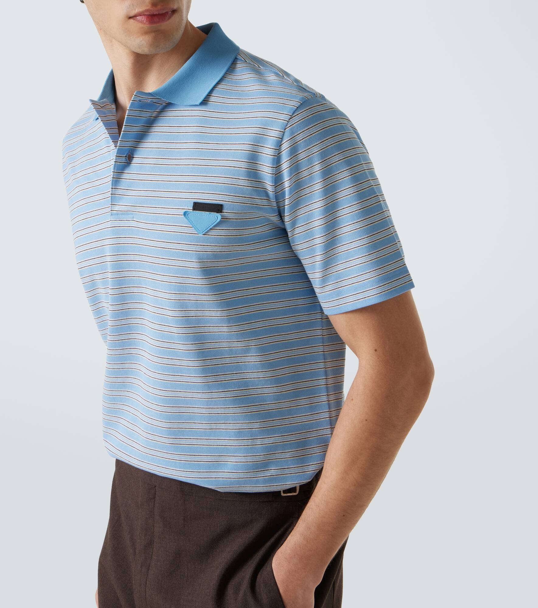 Striped cotton polo shirt - 5
