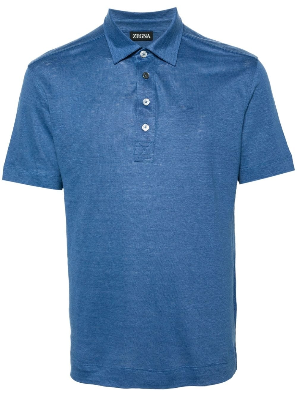 mÃ©lange linen polo shirt - 1