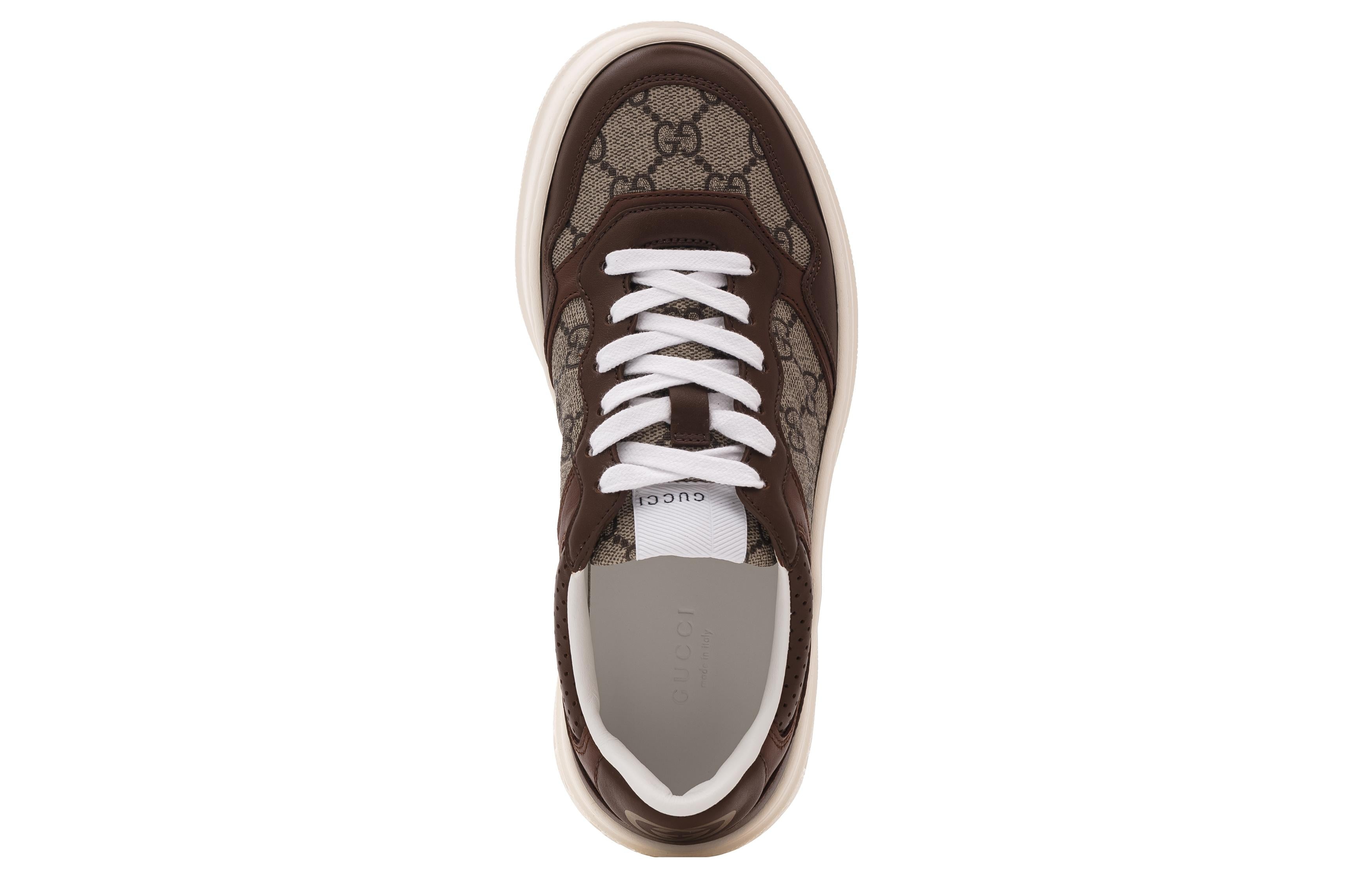 (WMNS) Gucci Leather GG Sneaker 'Light Brown' 670408-UPGA0-2348 - 4