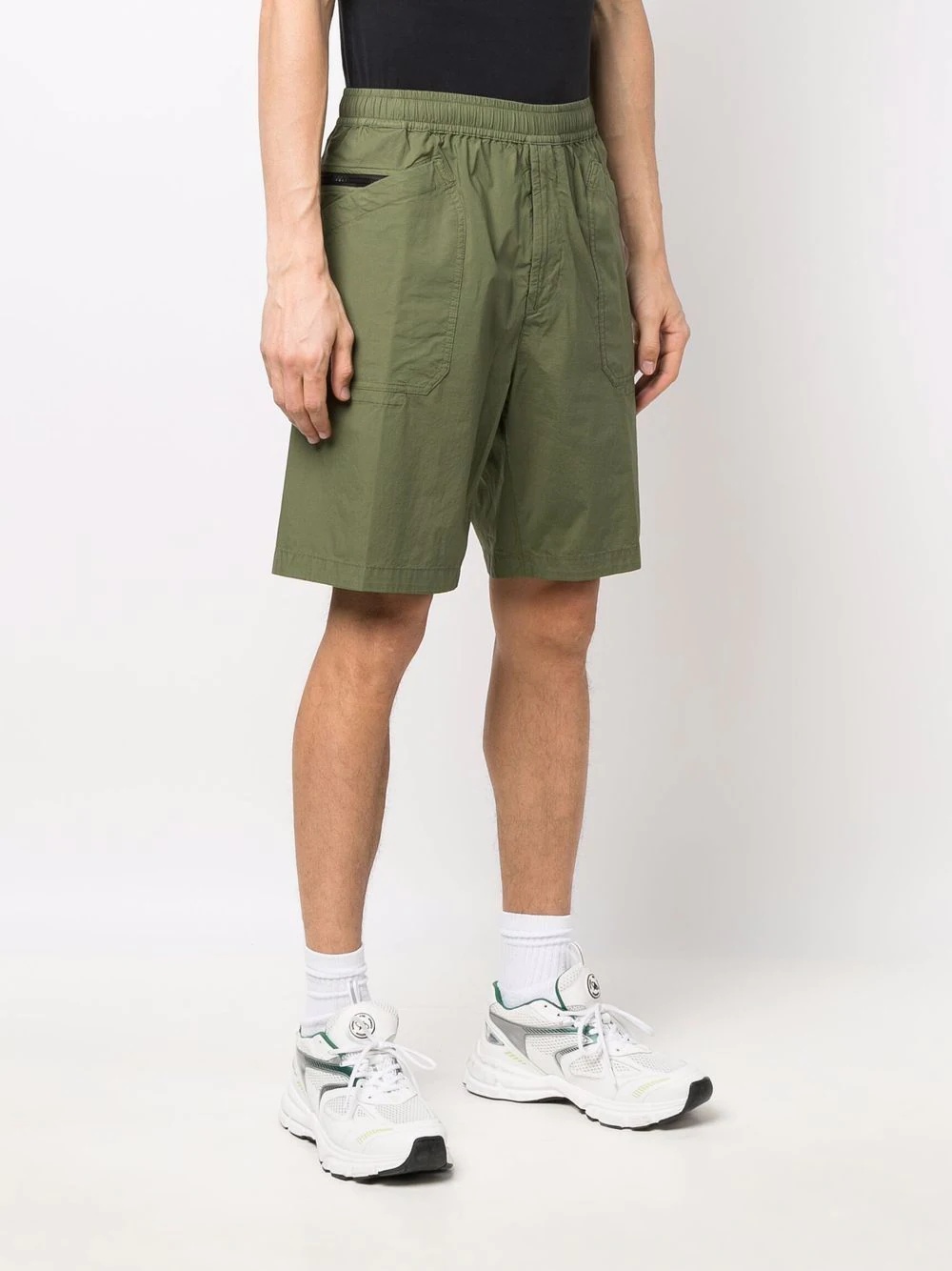 Compass-patch Bermuda shorts - 3