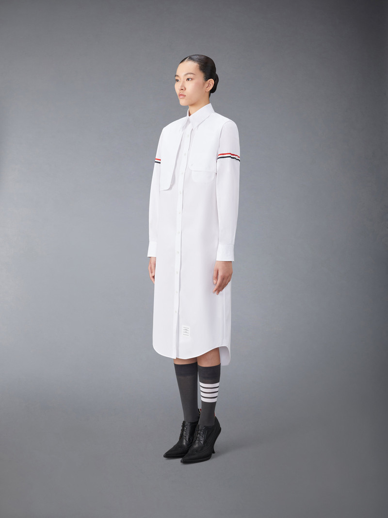 Thom Browne cotton midi shirt dress outlook
