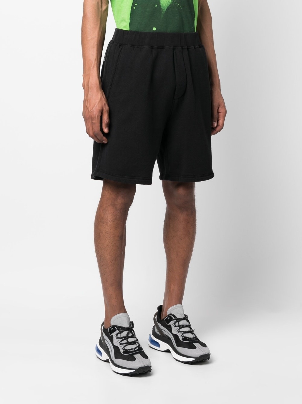logo-print cotton shorts - 3