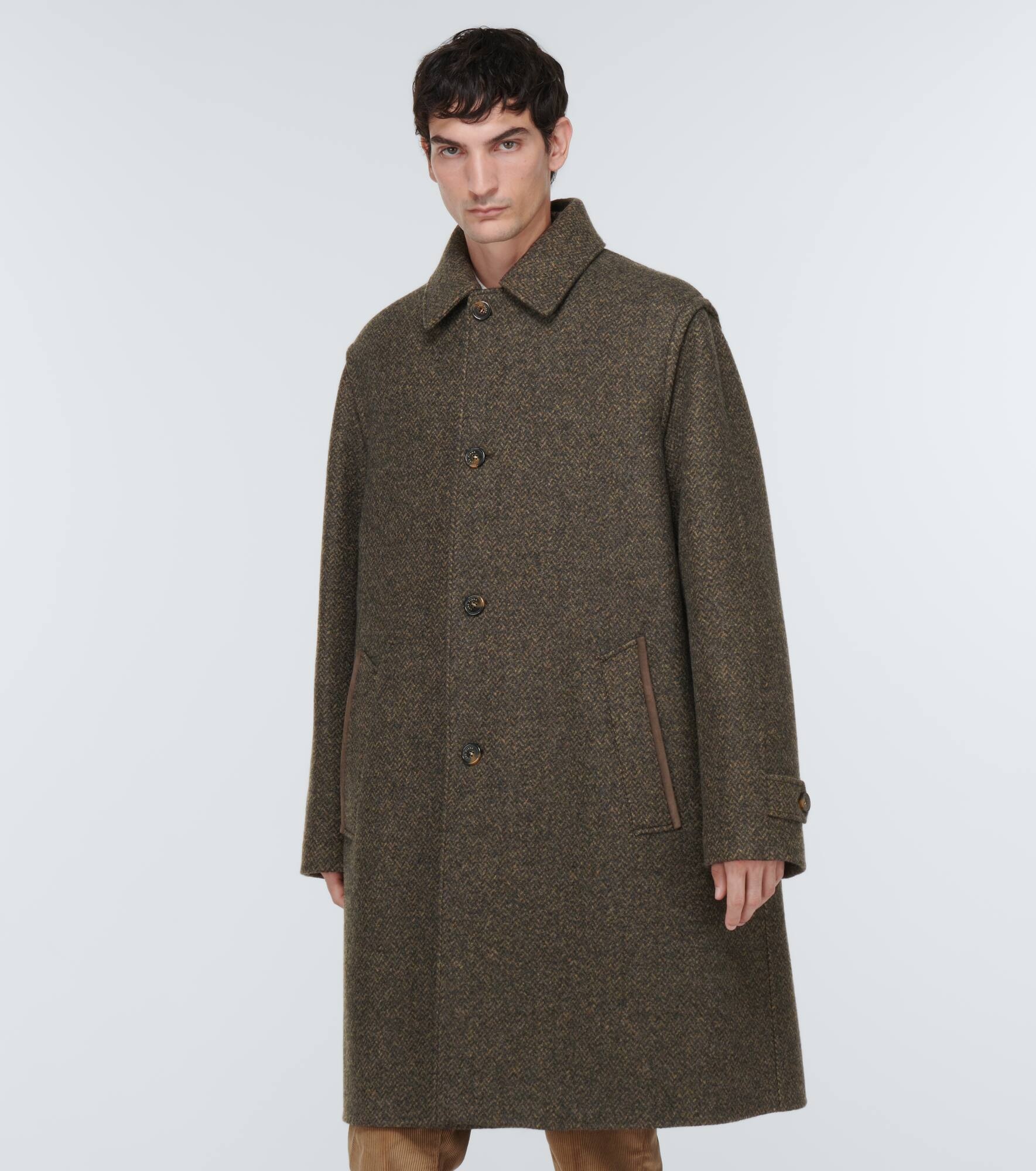 Savile cashmere-blend overcoat - 3