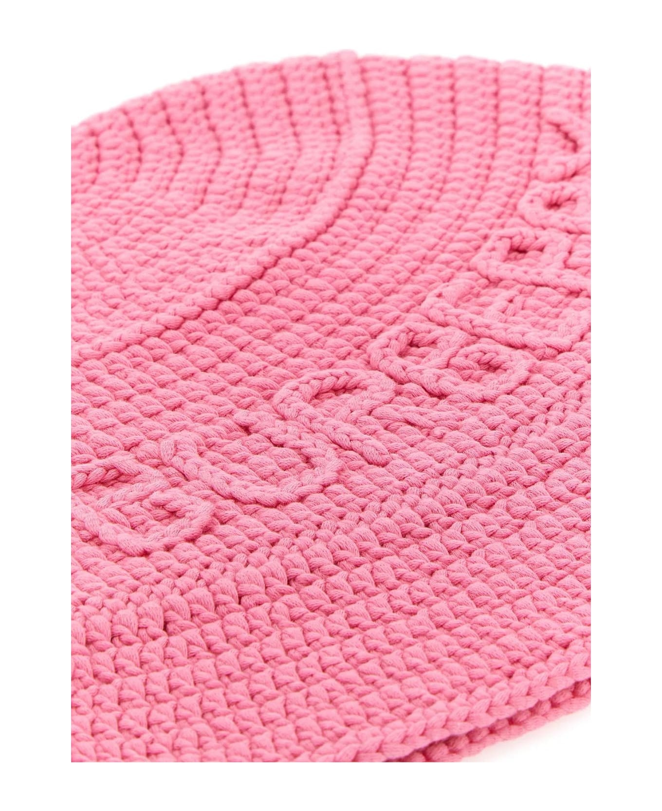 Pink Crochet Bucket Hat - 3