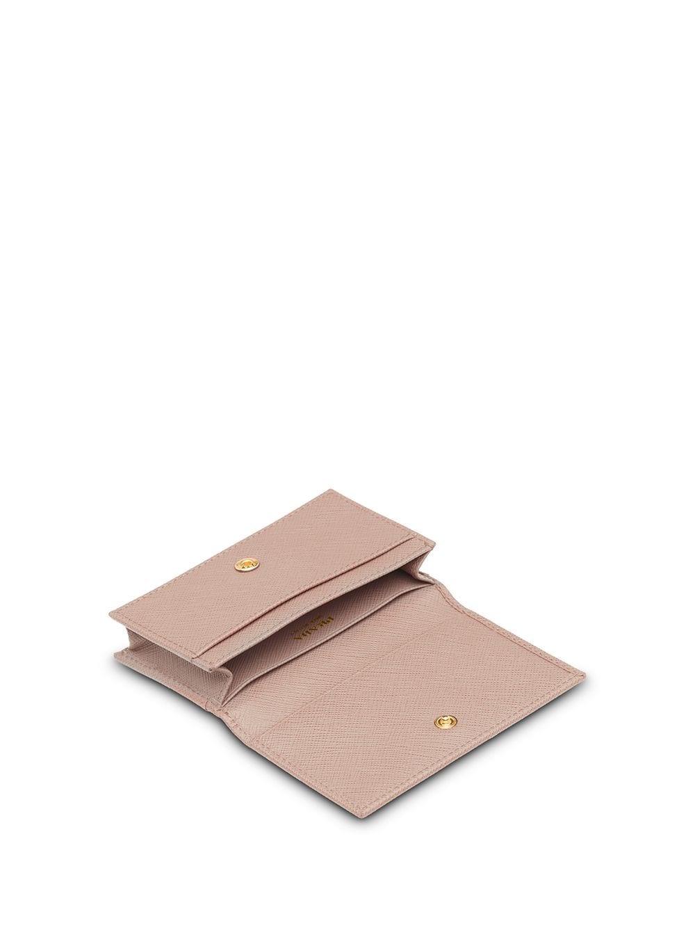 logo-plaque foldover cardholder - 3