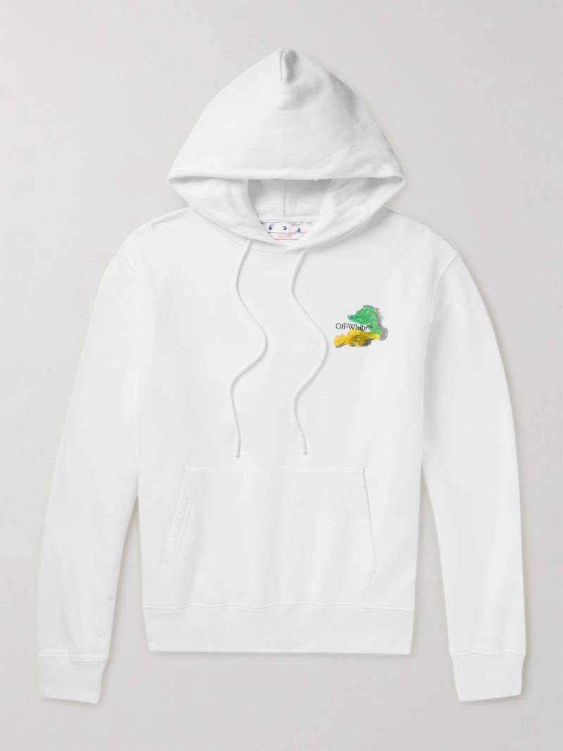 Logo-Print Cotton-Jersey Hoodie - 1