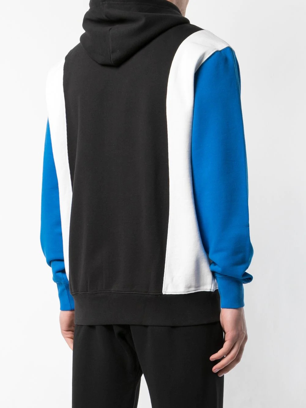 colour block zipped hoodie - 4