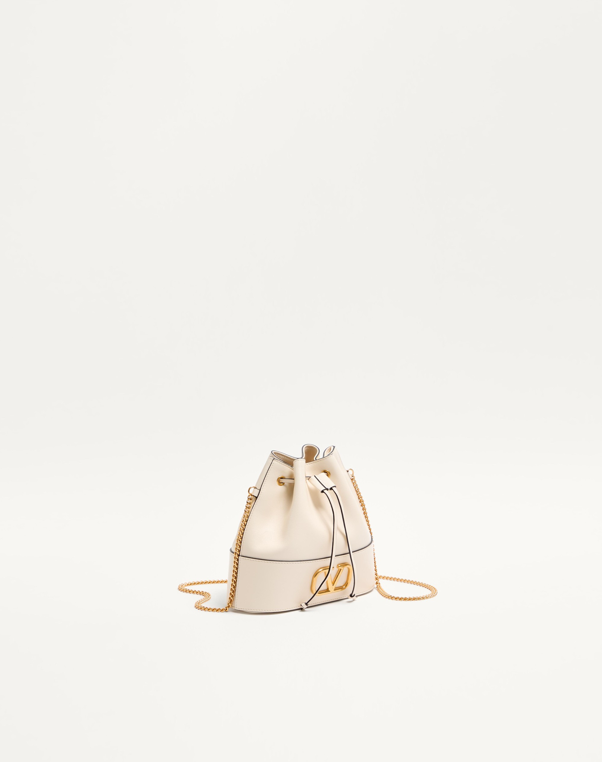 MINI BUCKET BAG IN NAPPA WITH VLOGO SIGNATURE CHAIN - 2