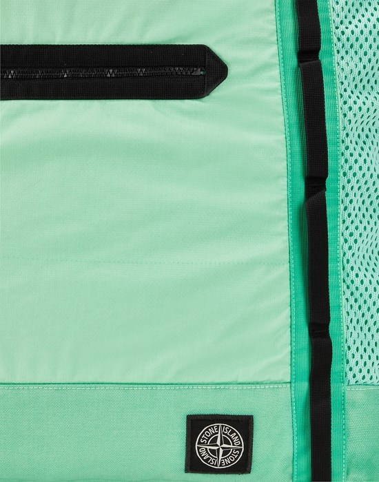 91070 MUSSOLA GOMMATA CANVAS, GARMENT DYED LIGHT GREEN - 3