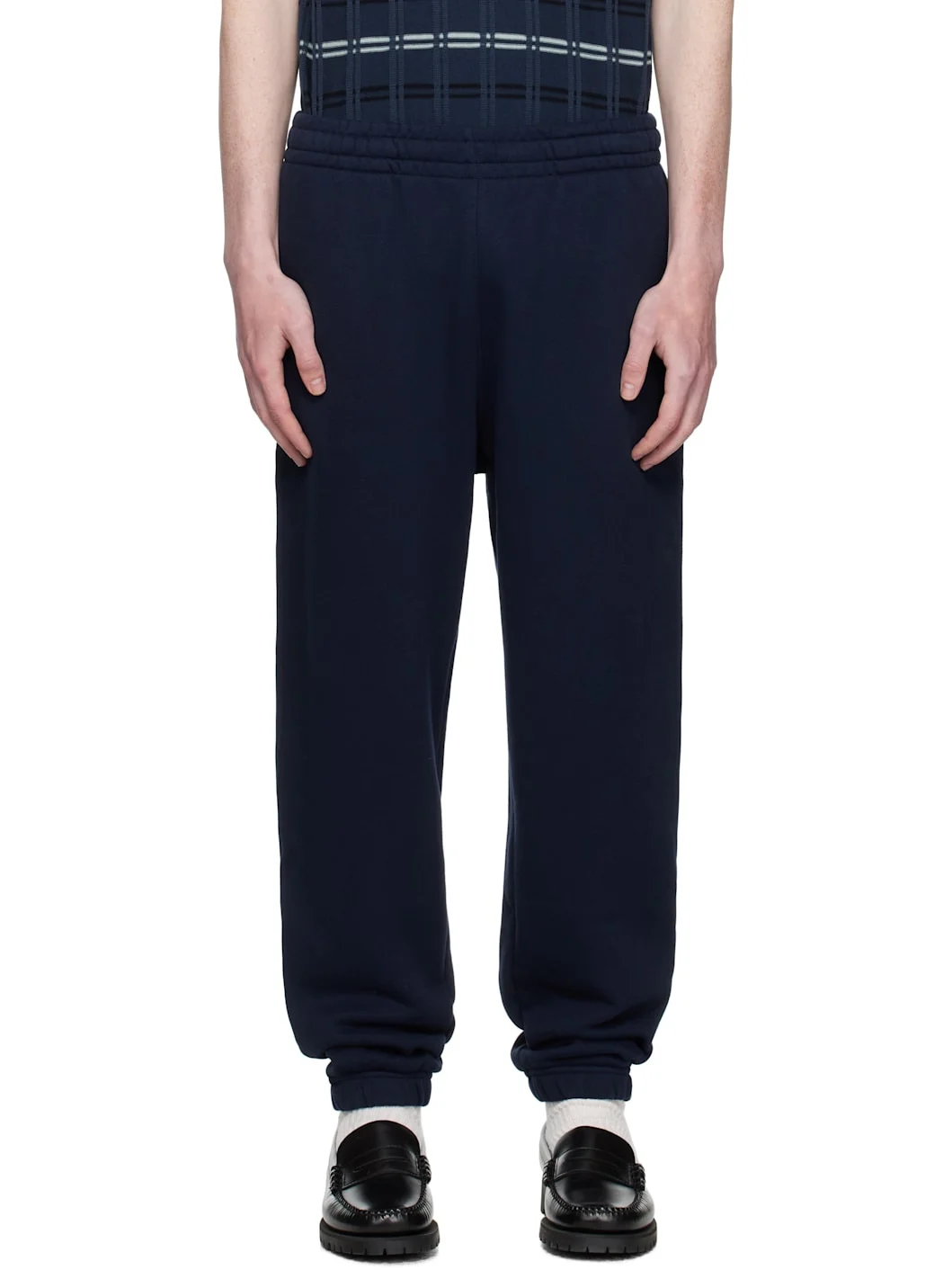 Navy Fleece Sweatpants - 1