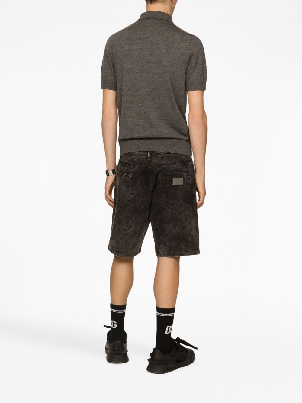 DG Essentials wool polo shirt - 4