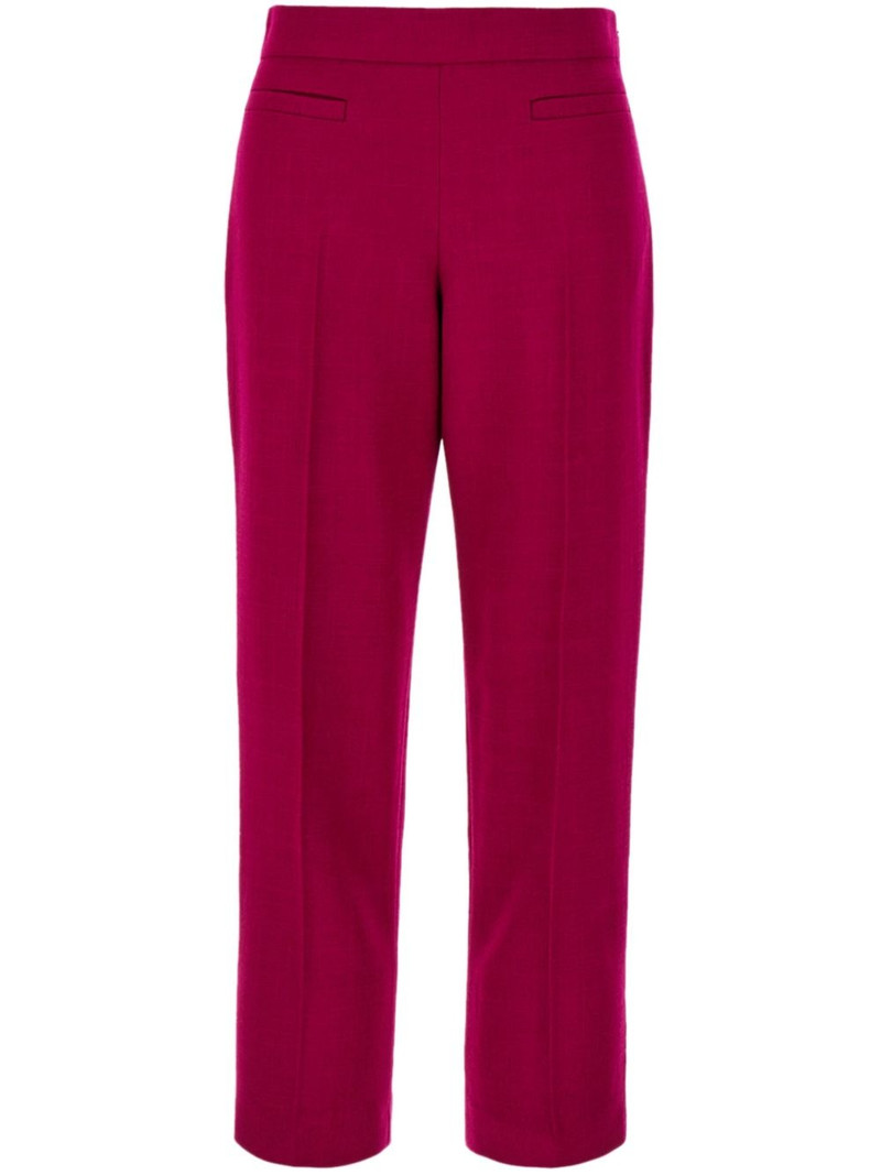 wool-blend cropped trousers 1