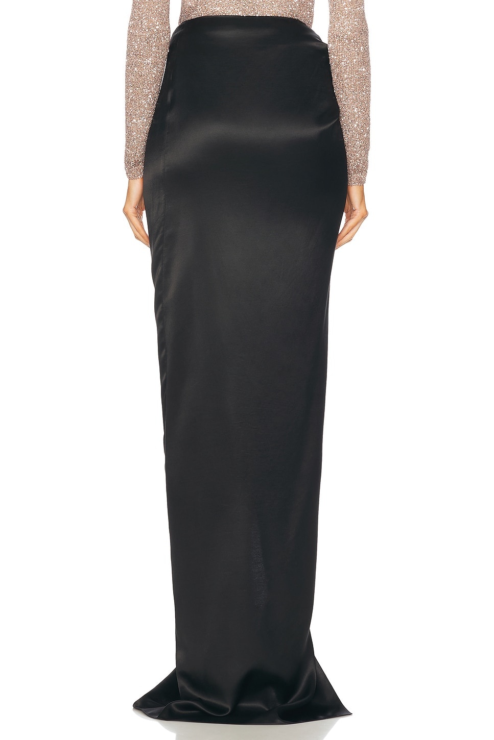 Satin Wrap Skirt - 4