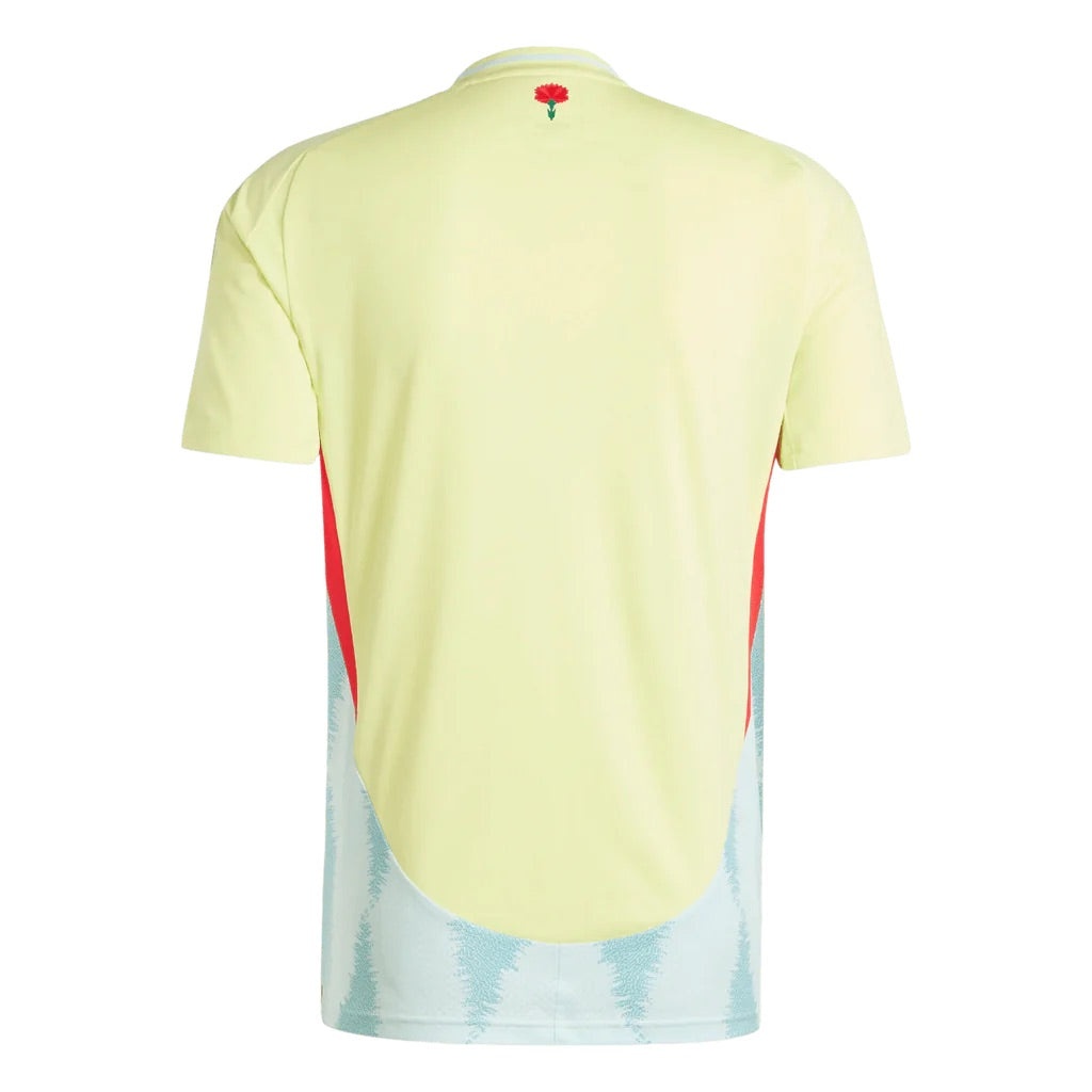 adidas Spain 24 Away Soccer Jersey Asia Sizing 'Pulse Yellow' IS9033 - 2