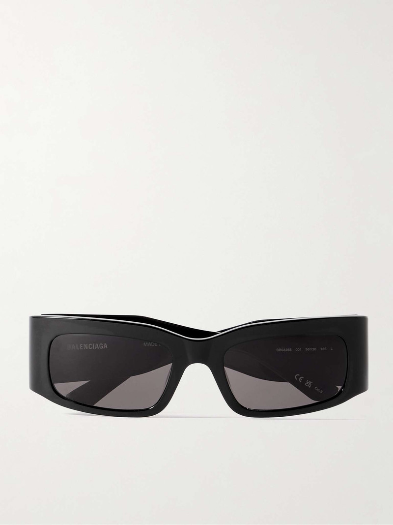 Rectangular-Frame Acetate Sunglasses - 1