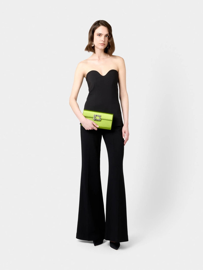 Roger Vivier Efflorescence Clutch in satin outlook