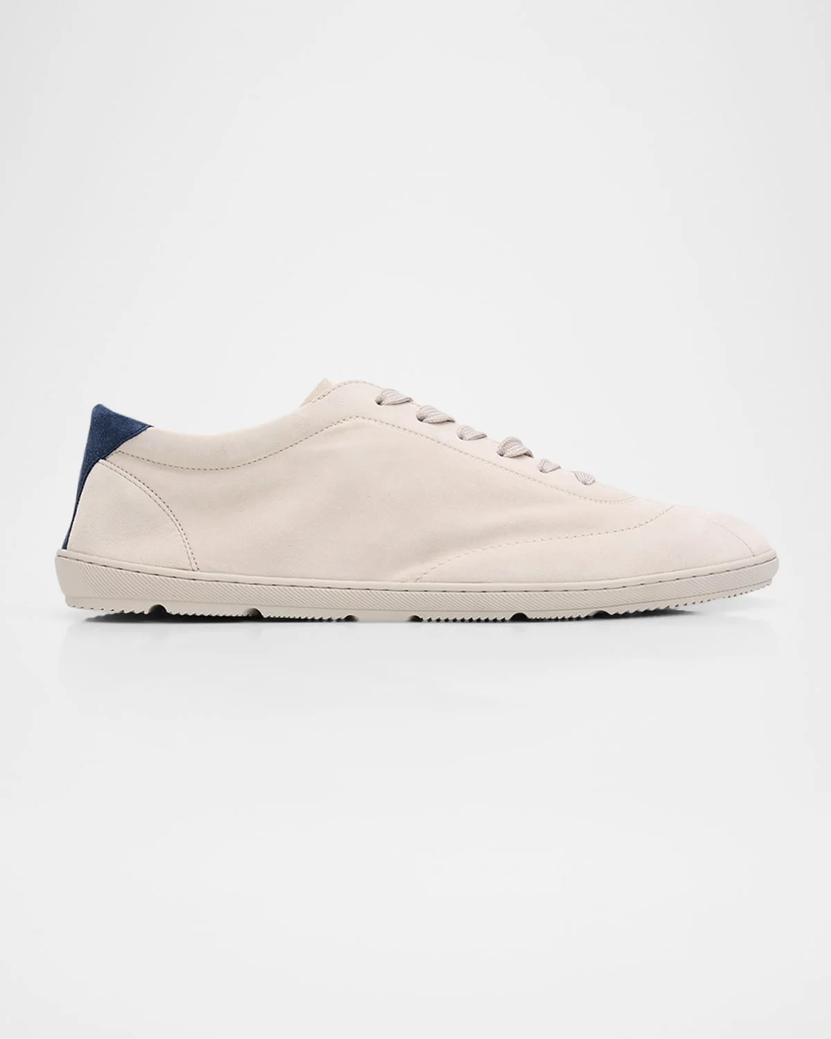 Men's Suede T-Toe Low-Top Sneakers - 1