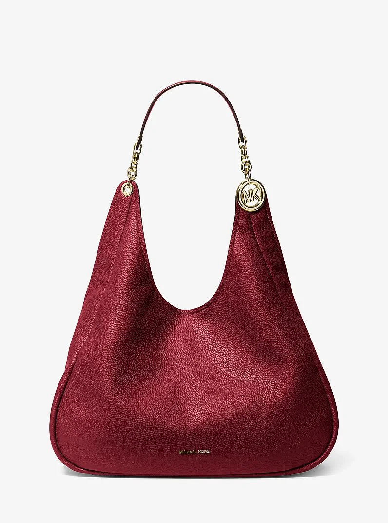 Ellie Large Pebbled Leather Shoulder Bag - 1