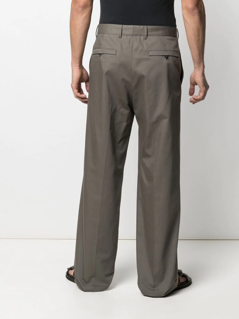 straight-leg tailored trousers - 4