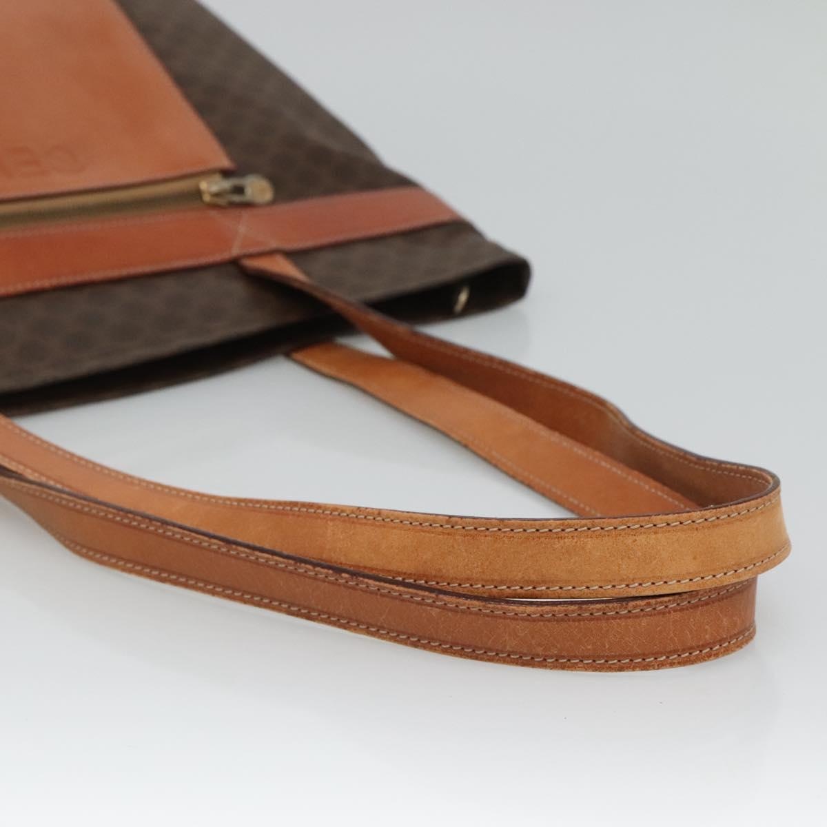 CELINE Macadam Canvas Tote Bag Pvc Leather Brown - 7