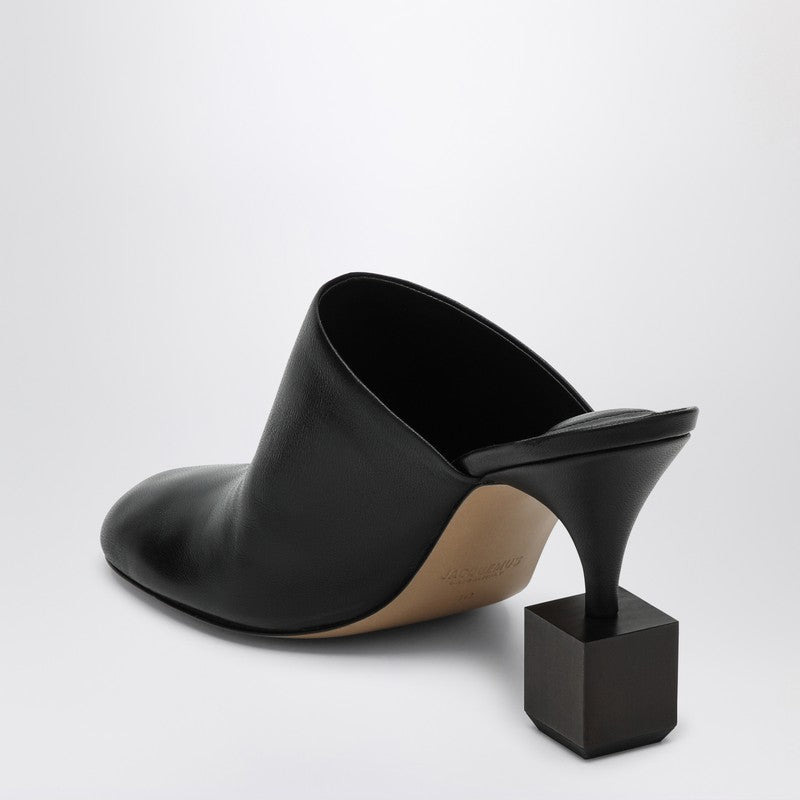 Jacquemus Black Mule With Geometric Heel Women - 2