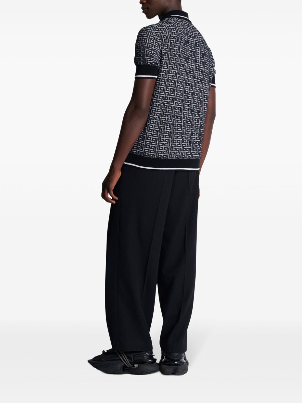 Labyrinth knitted polo shirt - 4