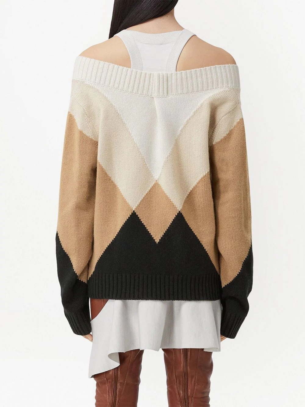 intarsia-knit pattern jumper - 4