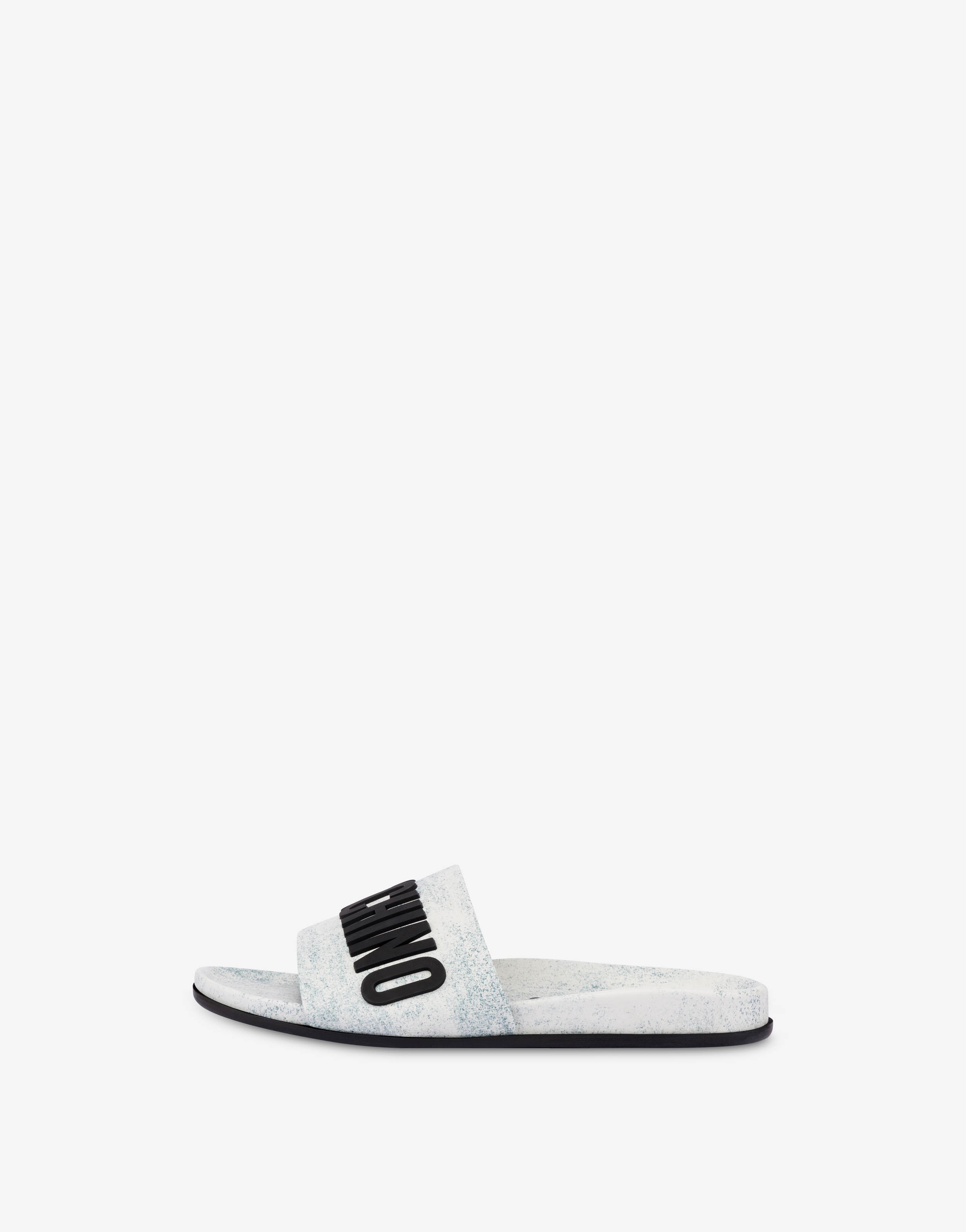 MOSCHINO X THE FLINTSTONES™ CALFSKIN POOL SLIDERS - 2
