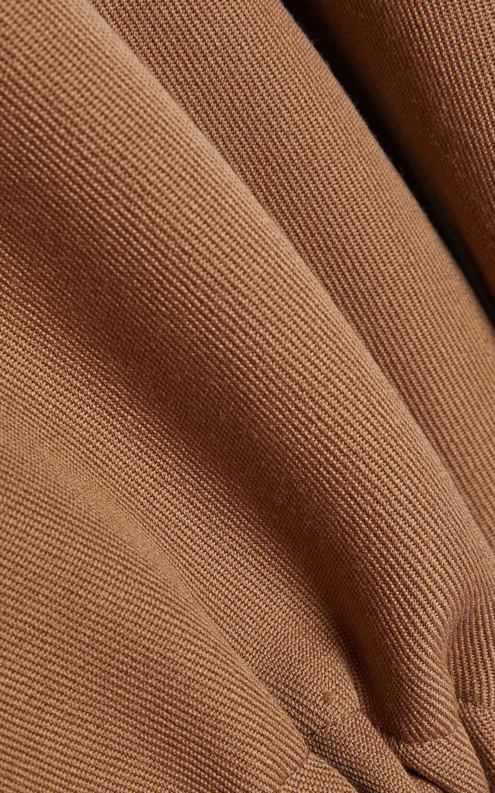 Oversized Rolled-Neck Wool Bomber brown - 6