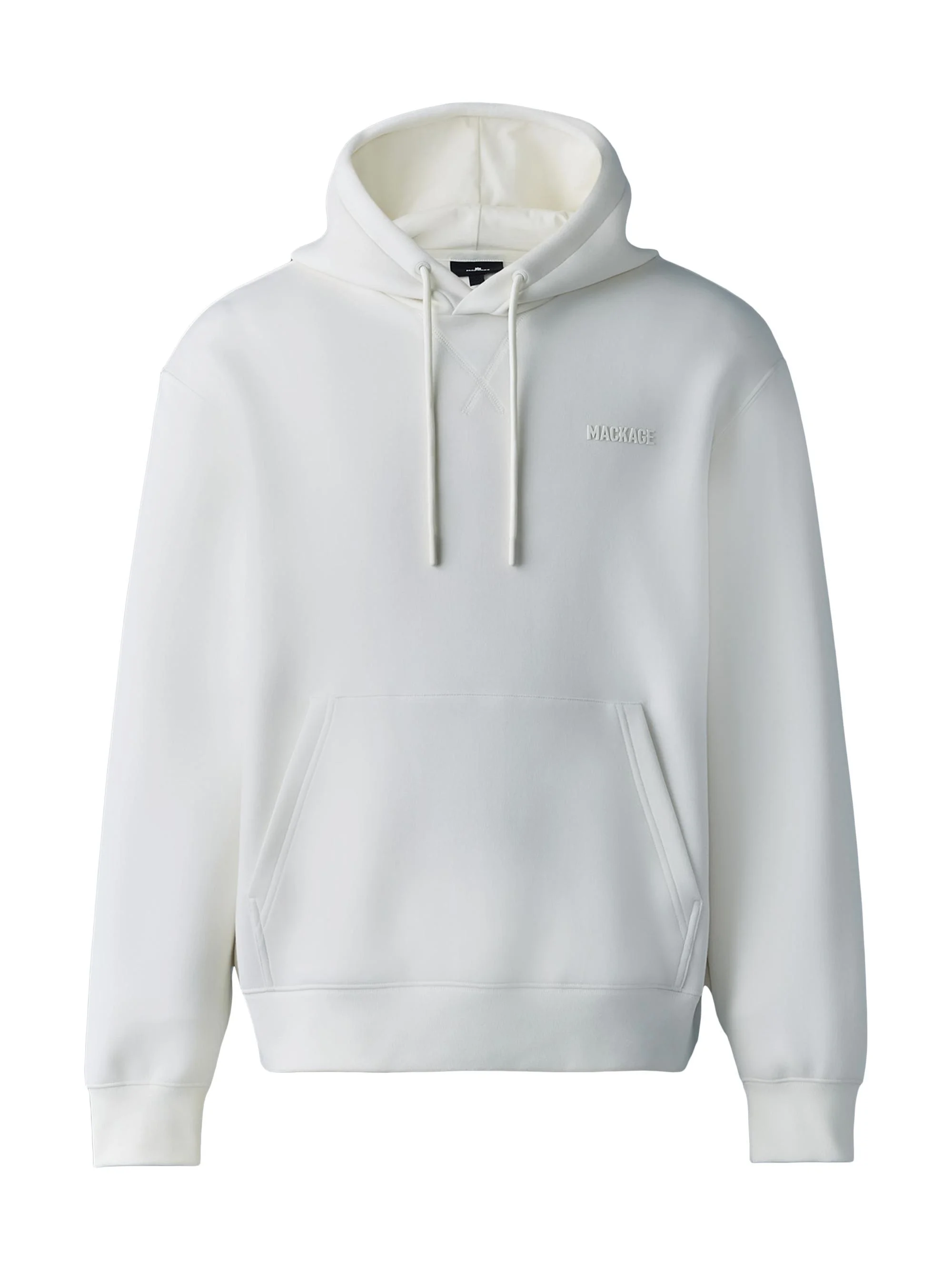 Men's Krystian Double-Face Jersey Hoodie - Cream - 1