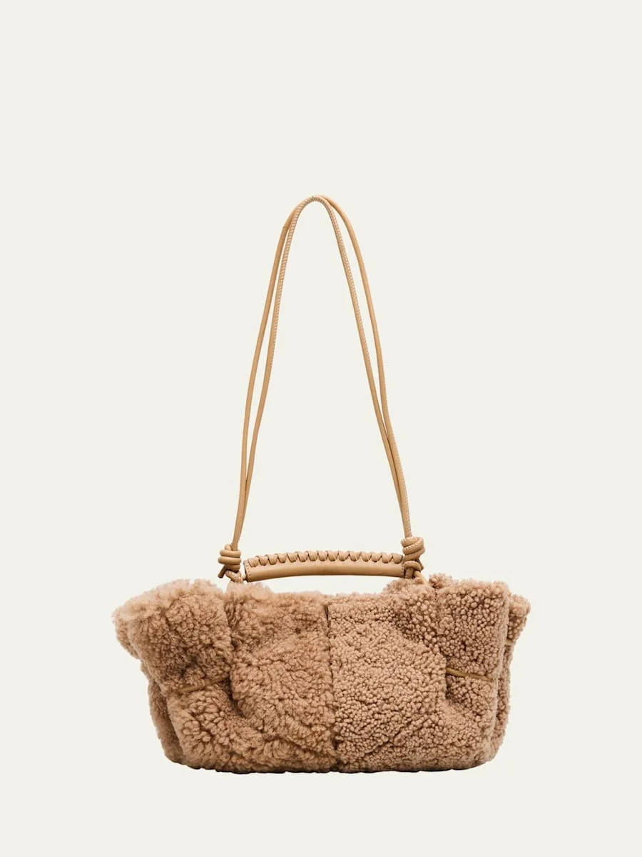 Arta Mini Shearling Top-Handle Bag - 1