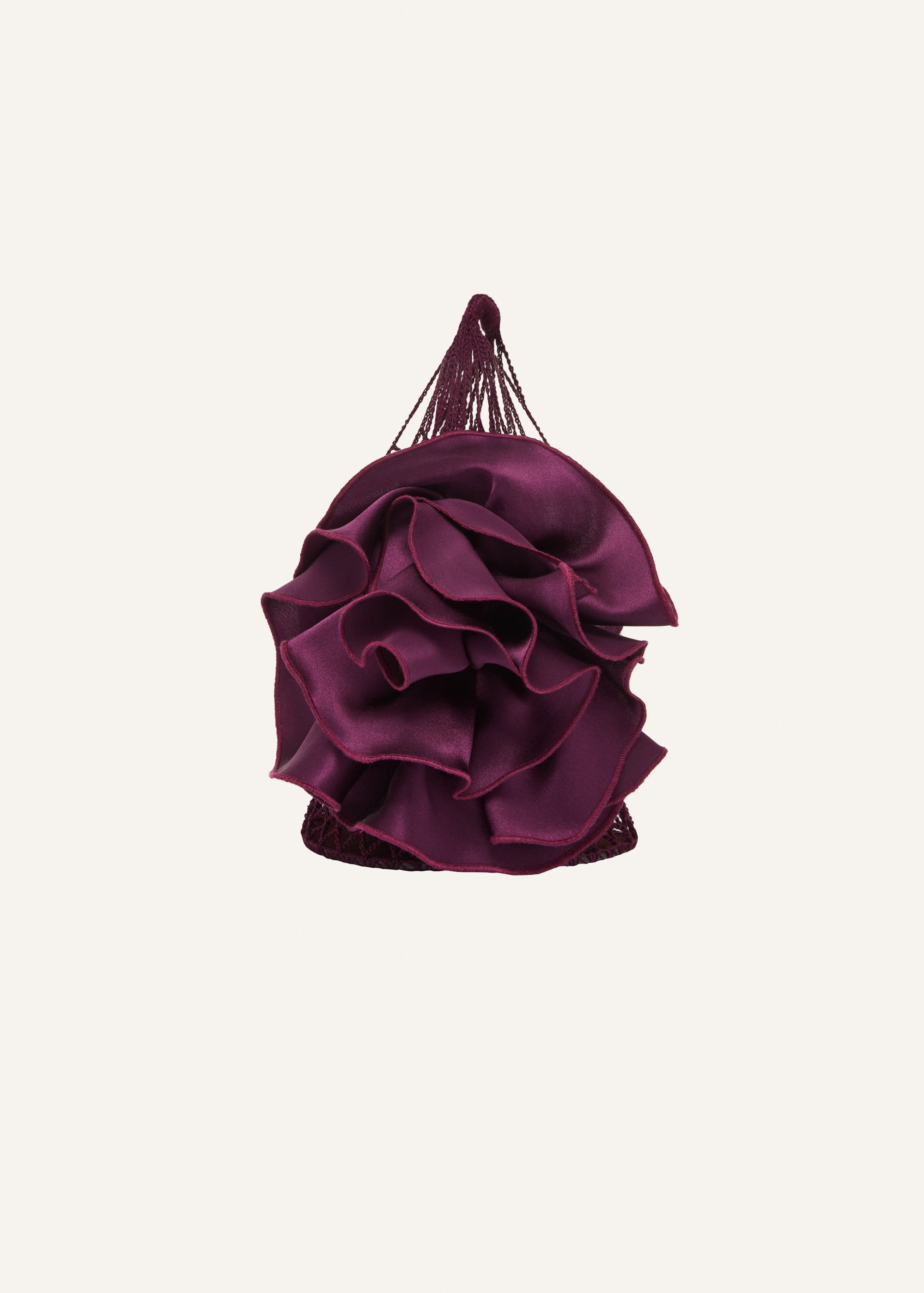 Small Devana bag in aubergine - 1