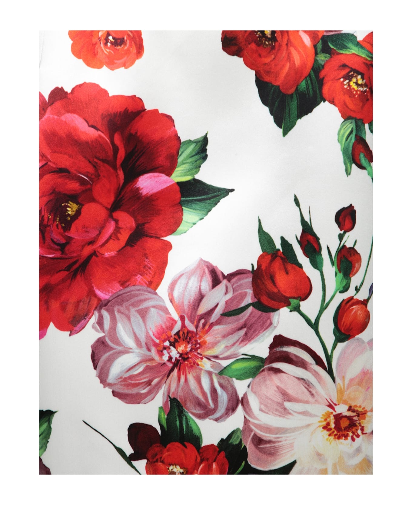Bustier Midi Dress With Floral Print - 3