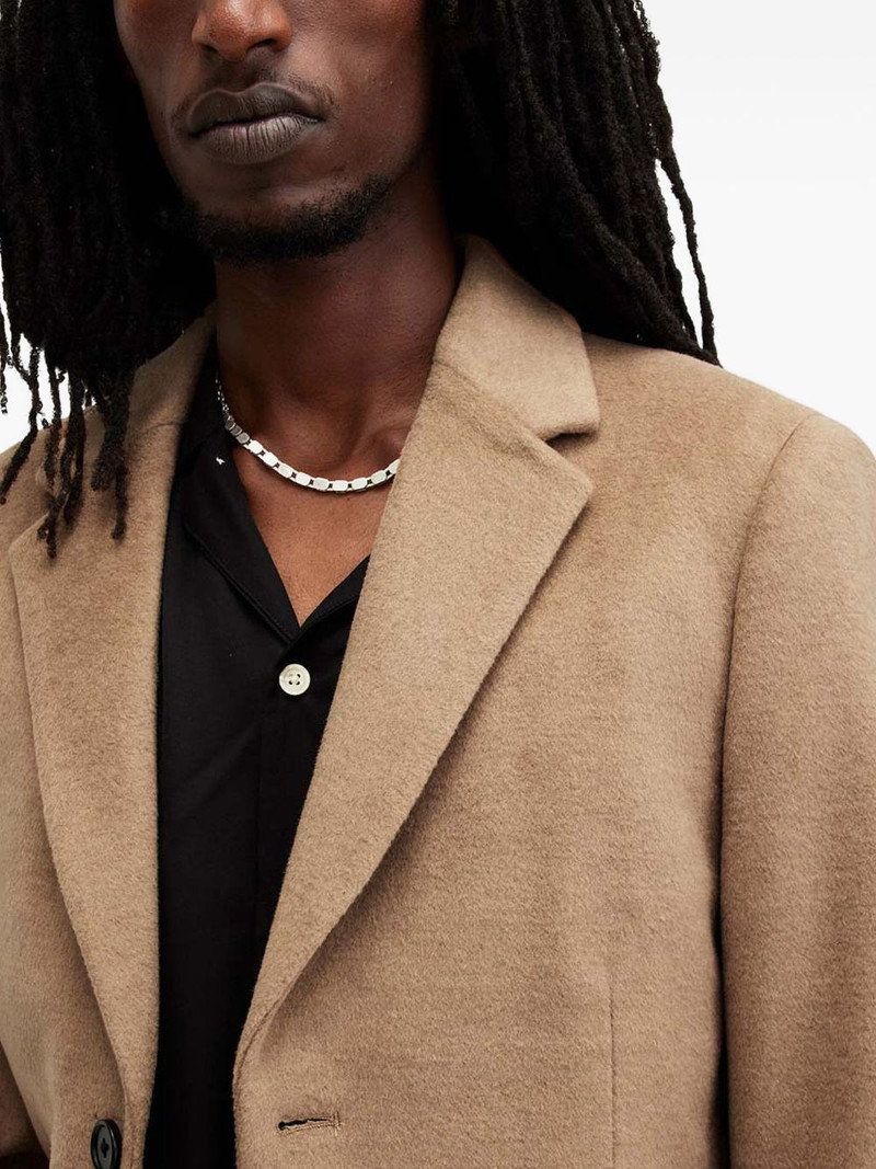 buttoned single-breasted coat 5