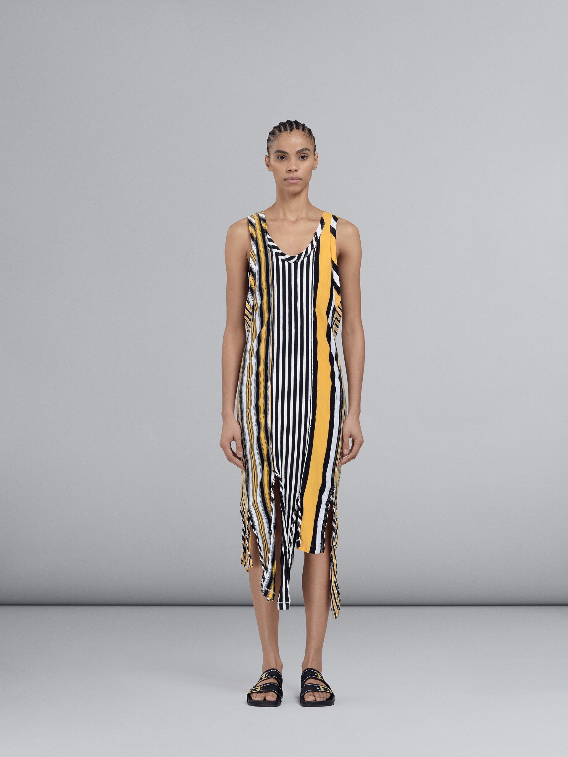 STRIPED JERSEY TUNIC DRESS - 2