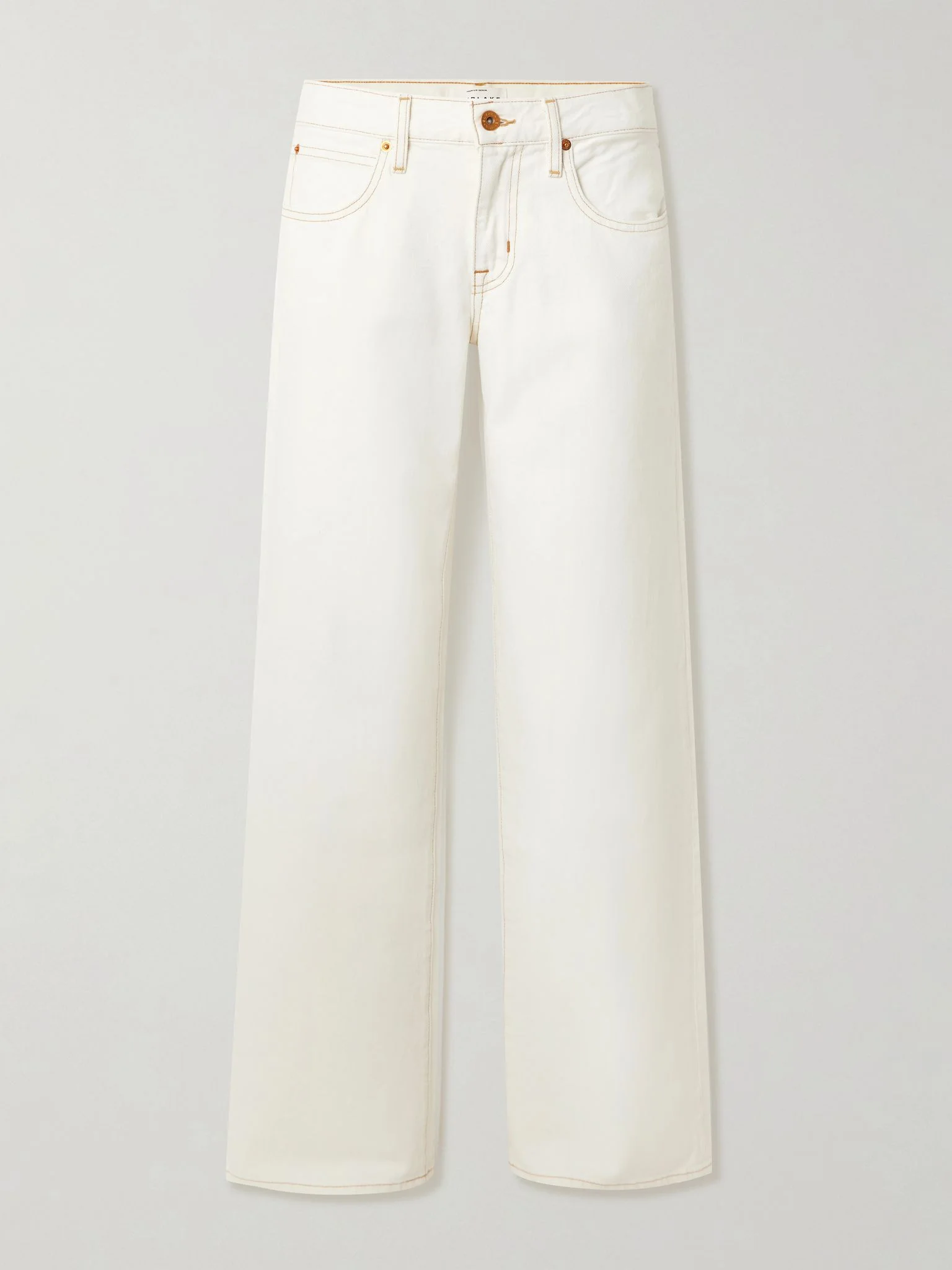 Lexi low-rise wide-leg jeans White - 1