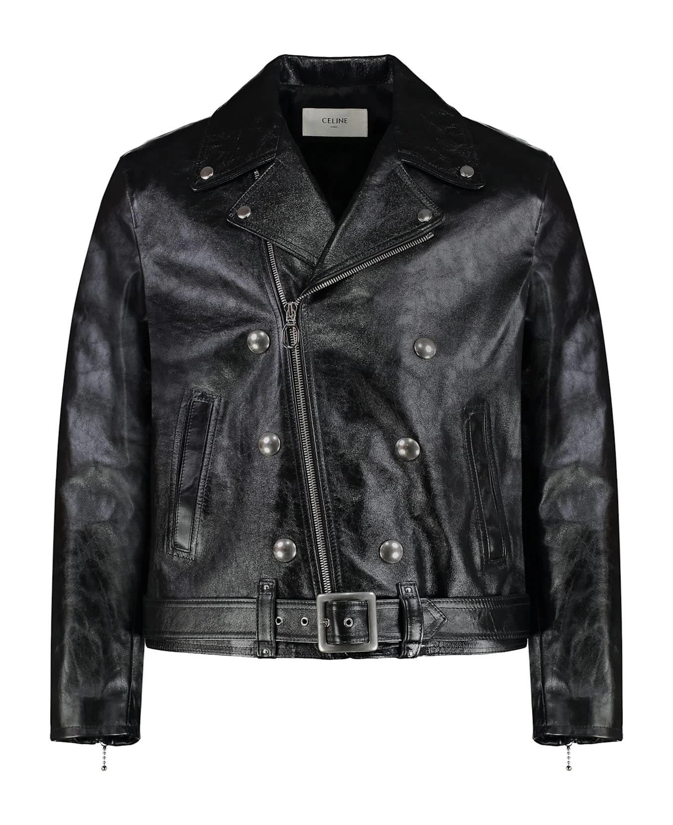 Leather Biker Jacket - 1