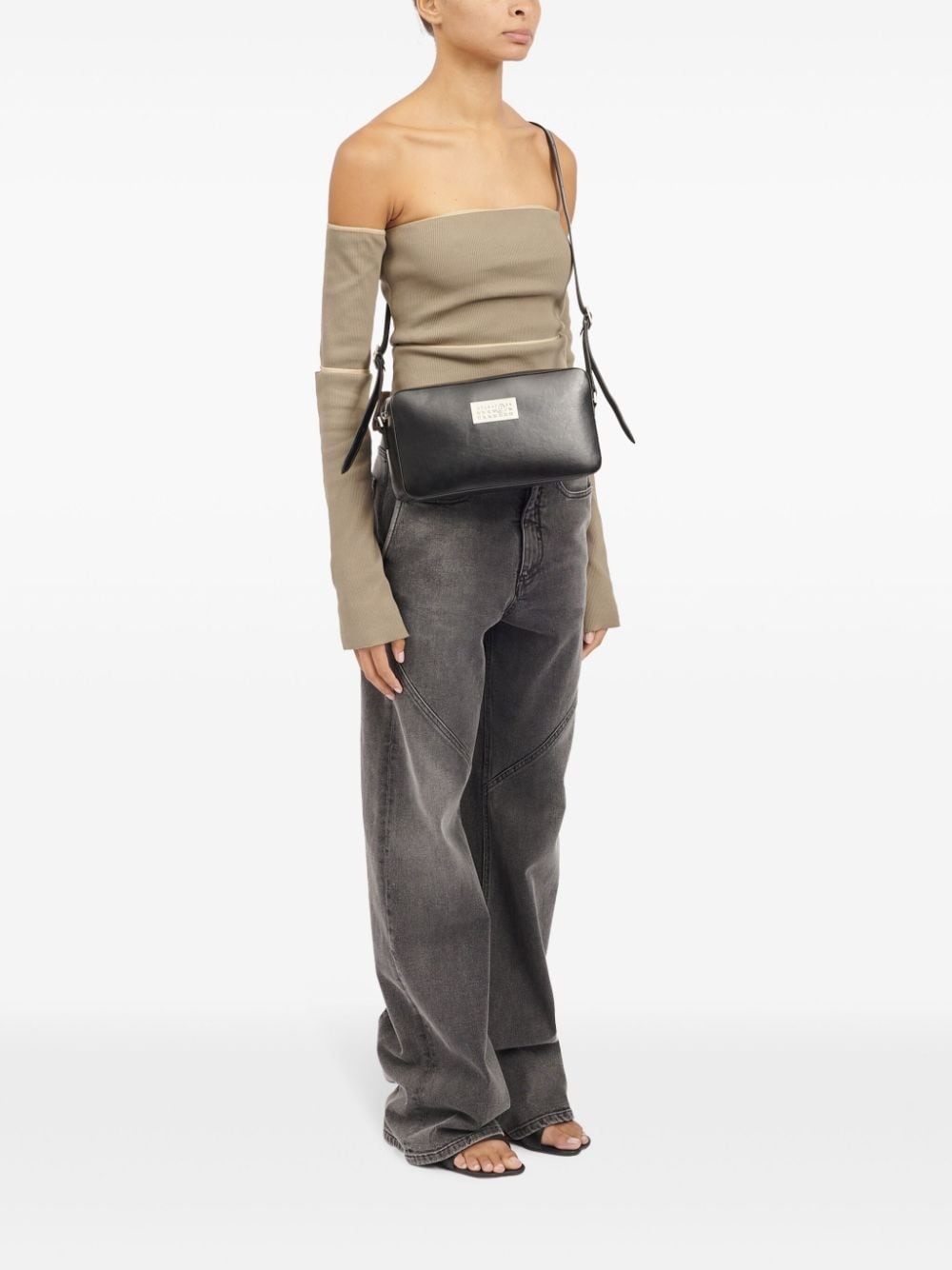 MM6 Maison Margiela Numeric leather crossbody bag | REVERSIBLE