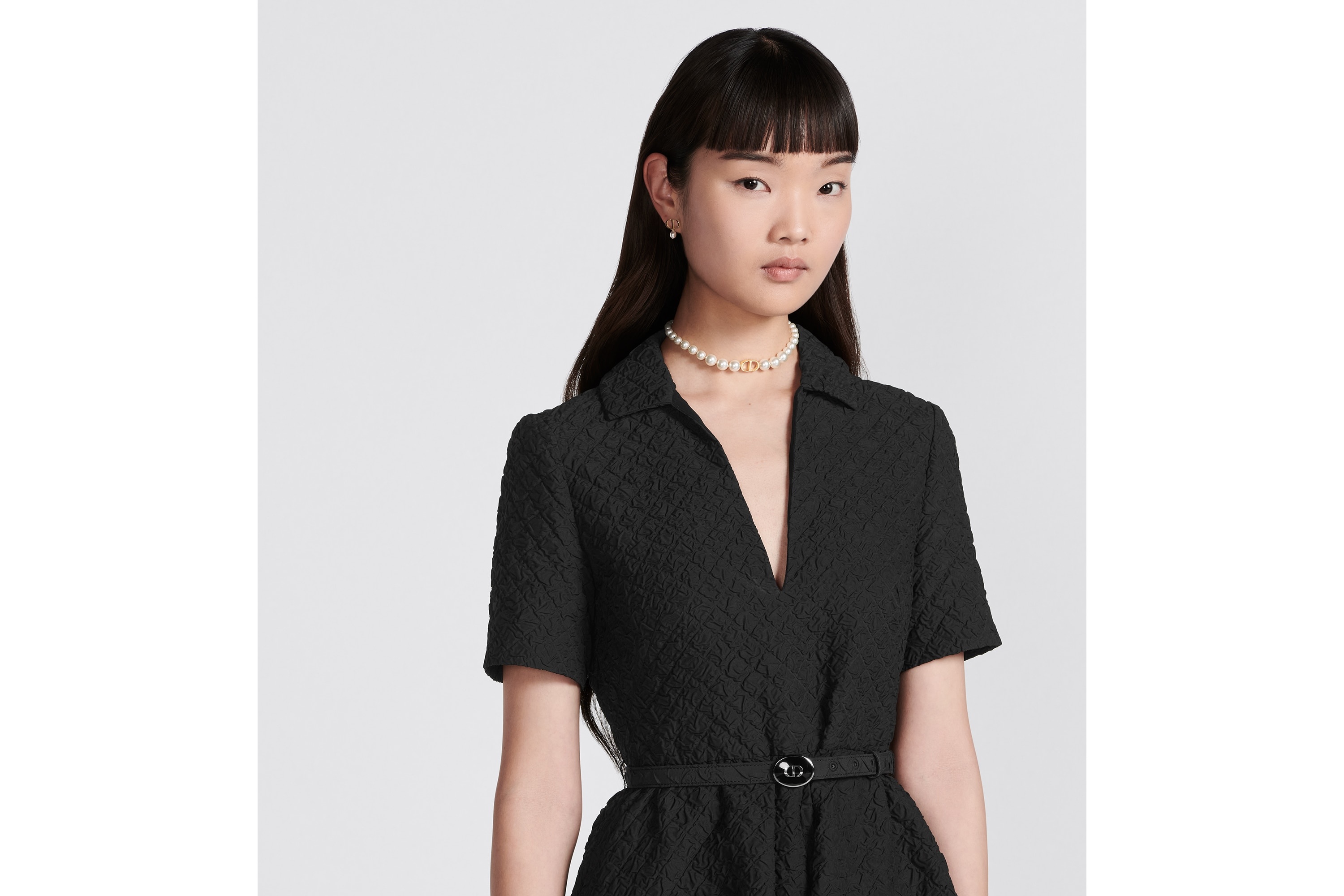 Dior MID-LENGTH SHIRTDRESS ディオールの期間限定割引 Mid-Length Belted Shirtdress Beige Cotton and Silk Denim