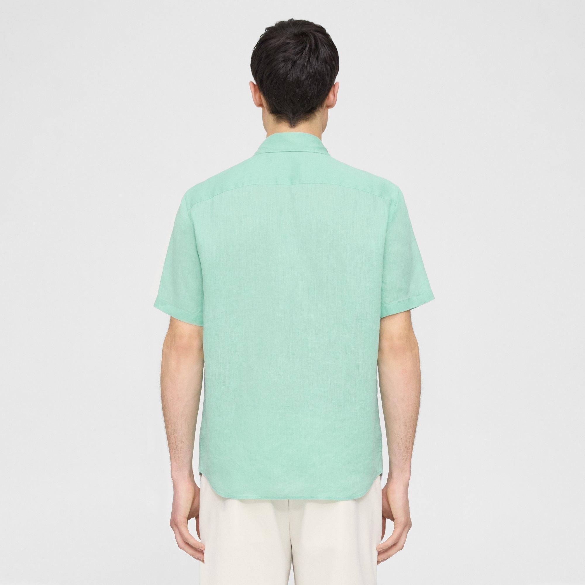 Irving Short-Sleeve Shirt in Relaxed Linen - 4