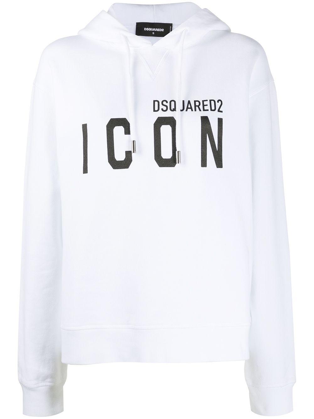 Icon-print hooded sweatshirt - 1