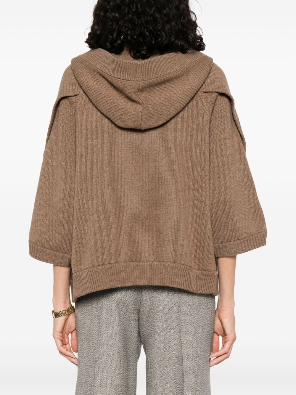 hooded cardigan - 4