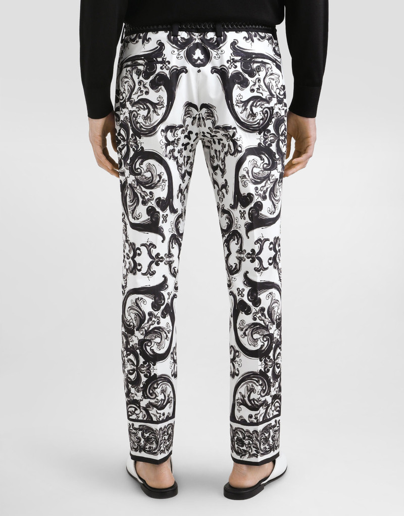 majolica-print trousers 5