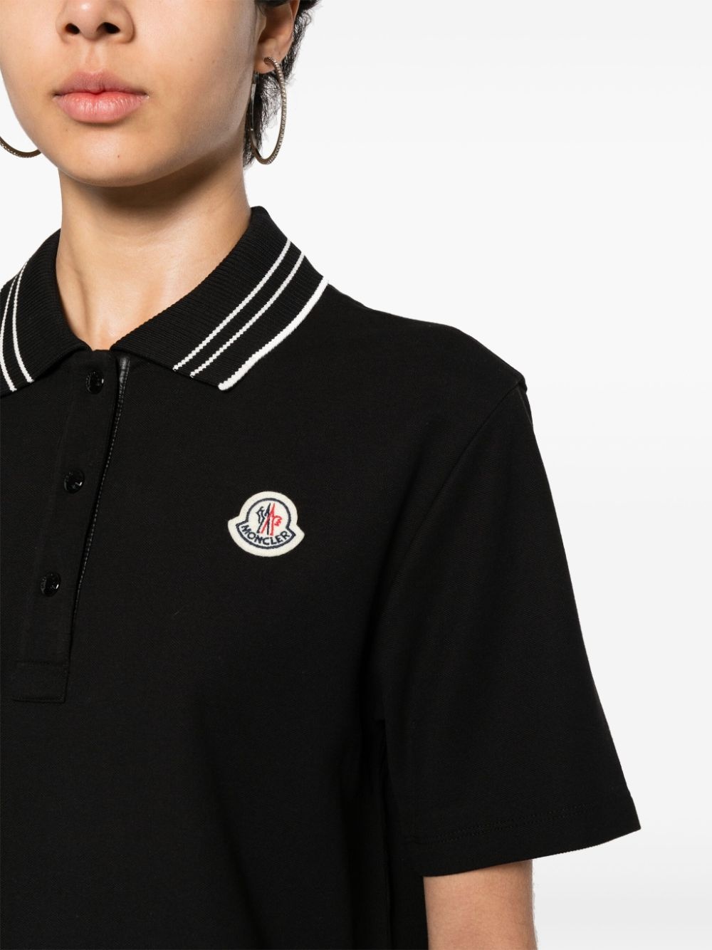 logo-patch polo shirt - 5