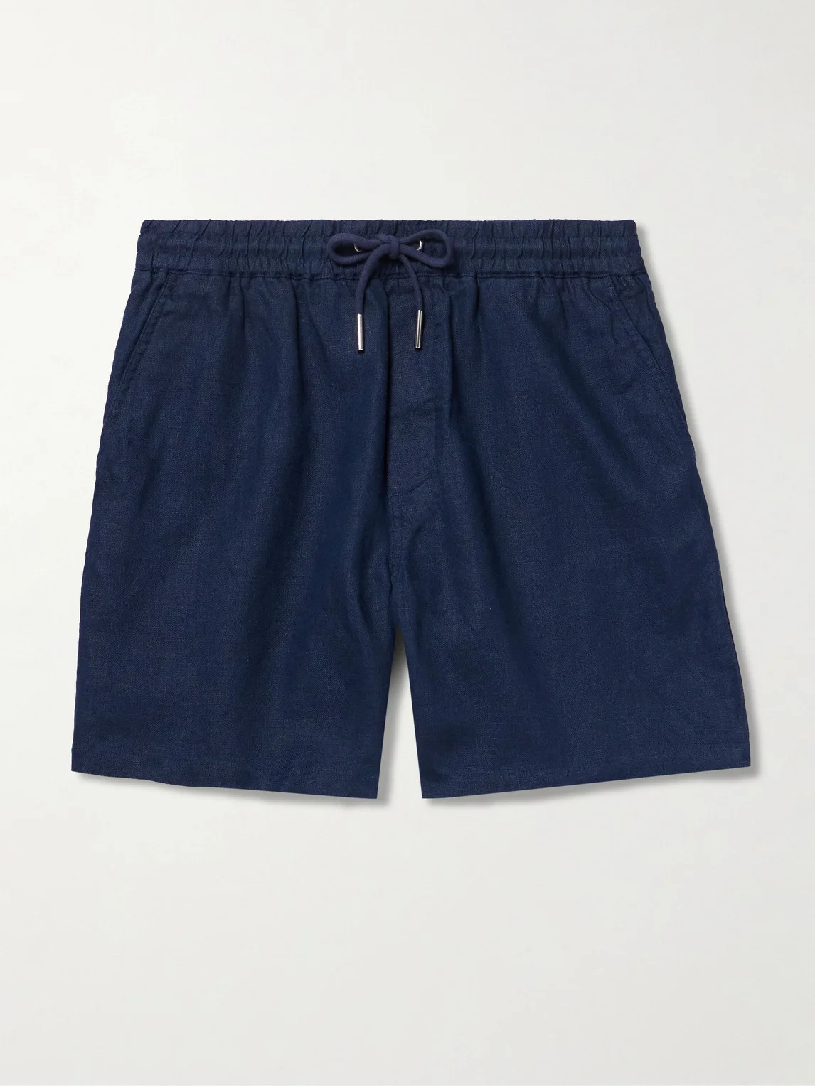 Gregor 1454 Straight-Leg Linen Drawstring Shorts - 1