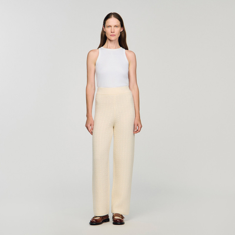 CABLE KNIT PANTS 3