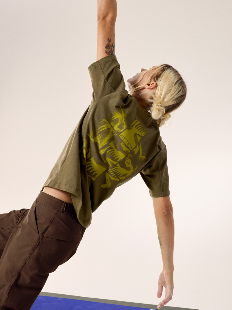 Kragg Cotton Bird Tile Crew Shirt SS 3