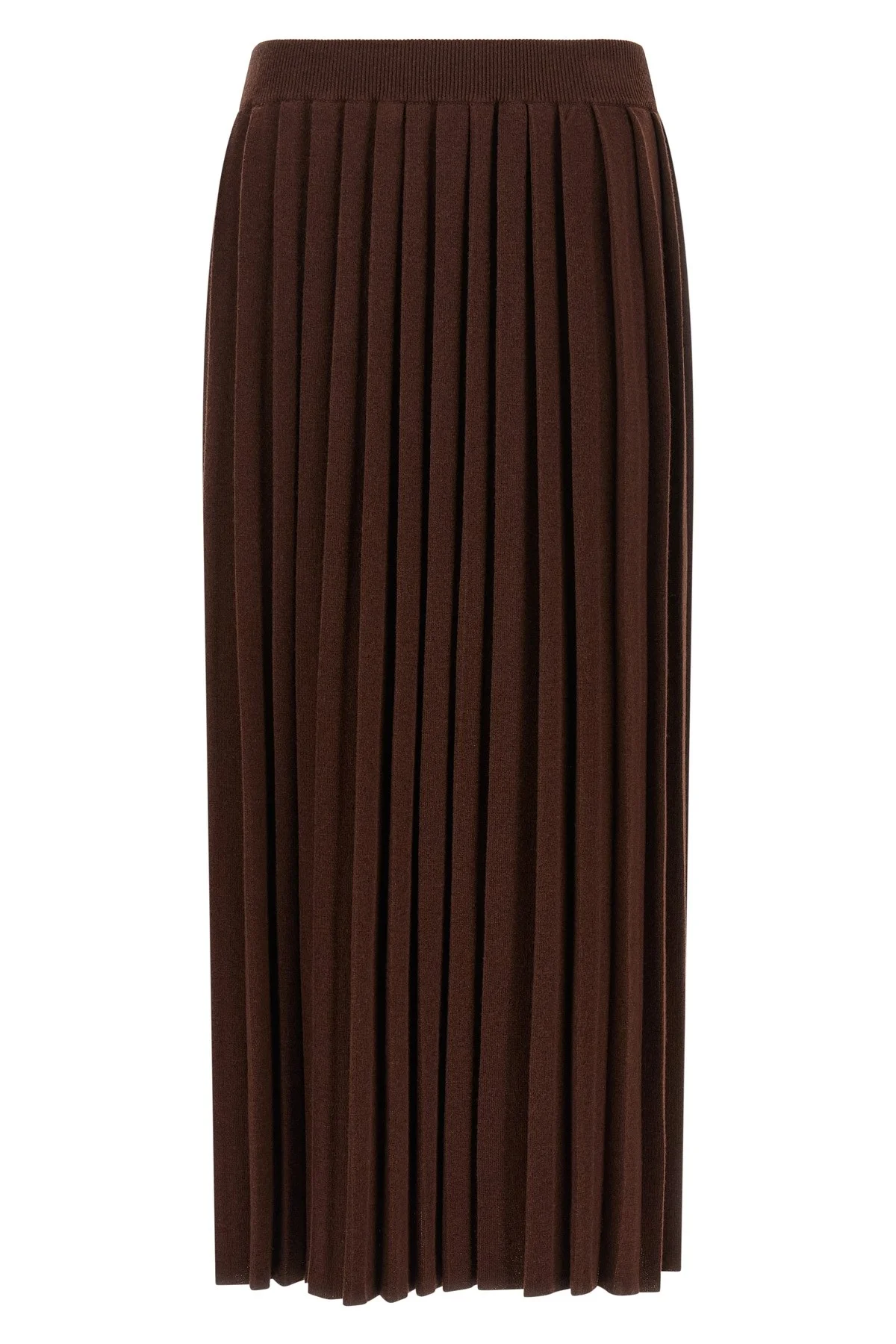 Knitted Pleated Skirt - 1