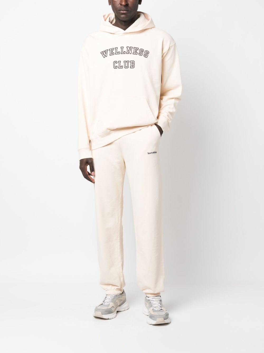 logo-print cotton track pants - 3